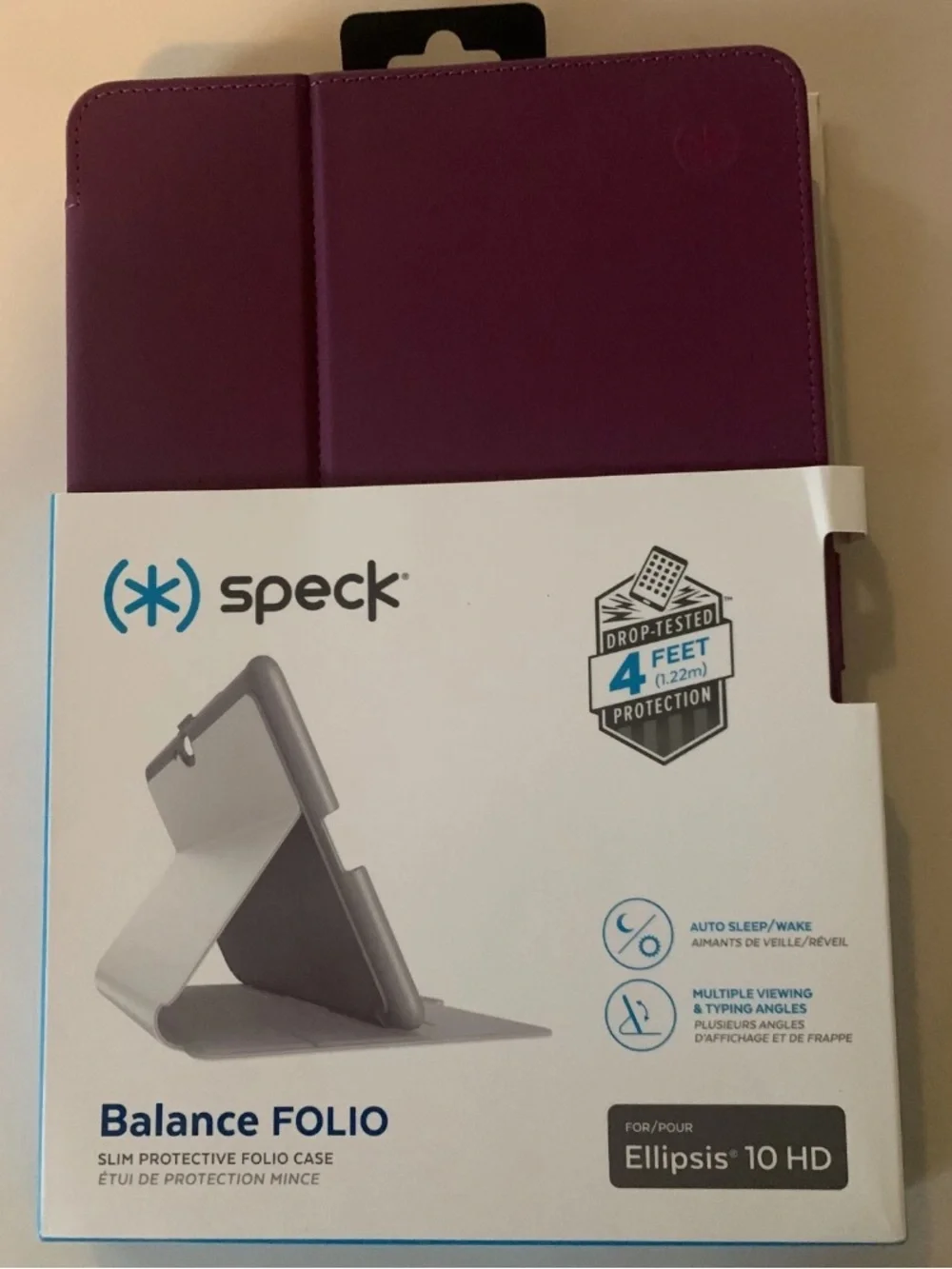 NEW Speck Ellipsis 10 HD Balance Folio - Syrah Purple/Magenta Pink